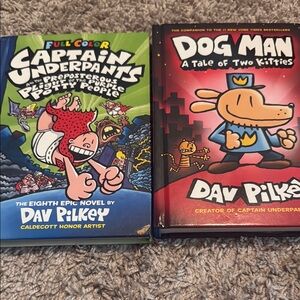 Captain Underpants and Dog Man Book Set by